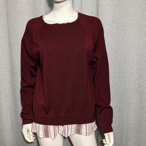 Verve Ami Burgundy Sweater